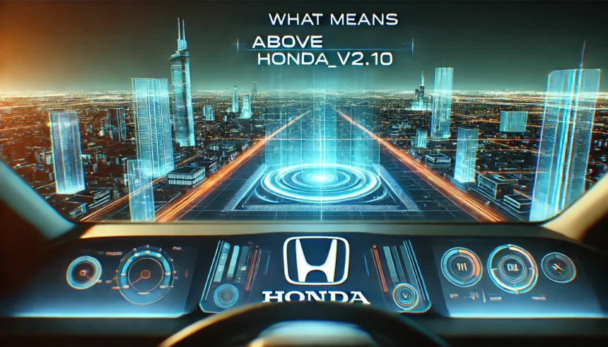 what means above Honda_v2.10