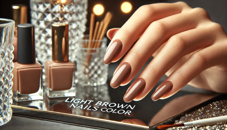 How to Get the Perfect Light Brown Nails Color Backstageviral.com